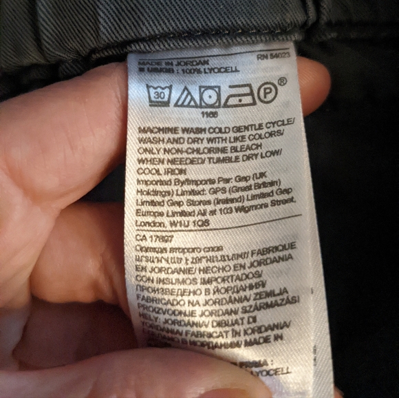 Banana Republic Gray Green Pull on Crop Pants Elastic Stretch Back - Picture 7 of 8